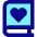 Book Heart Favorite Icon from Sharp Pop Set
