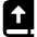 Book Upload Icon from Sharp Solid Set