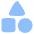 Content Categories Shapes Icon from Plump Flat Set