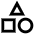 Content Categories Shapes Icon from Sharp Line Set