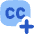 Content Close Caption Add Icon from Flex Flat Set