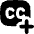 Content Close Caption Add Icon from Flex Solid Set