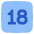 Content Rating 18 Up Icon from Plump Flat Set