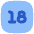 Content Rating 18 Up Icon from Flex Flat Set