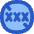 Content Rating Block No Adult Content Icon from Flex Flat Set