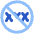 Content Rating Block No Adult Content Icon from Plump Flat Set