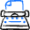Content Typewriter Icon from Freehand Duotone - Free Set