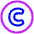 Copyright Icon from Plump Neon Set