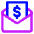 Mail Newsletter Paid Subscription Icon from Core Neon Set