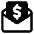 Mail Newsletter Paid Subscription Icon from Core Remix Set