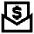 Mail Newsletter Paid Subscription Icon from Sharp Line Set