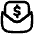Mail Newsletter Paid Subscription Icon from Flex Line Set