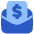Mail Newsletter Paid Subscription Icon from Plump Flat Set