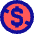 Non Commercial Dollars Icon from Sharp Pop Set