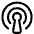 Podcast Wifi Hotspot Icon from Plump Line Set