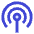 Podcast Wifi Hotspot Icon from Sharp Duo Set