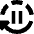 Auto Pause Icon from Sharp Solid Set
