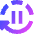 Auto Pause Icon from Sharp Gradient Set
