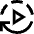 Auto Play Icon from Sharp Line Set
