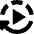 Auto Play Icon from Sharp Solid Set