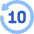 Button Go Backward 10 Icon from Plump Flat Set