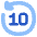 Button Go Backward 10 icon - Free transparent PNG, SVG. No sign up needed.