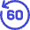 Button Go Backward 60 Icon from Core Duo Set