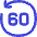 Button Go Backward 60 Icon from Flex Duo Set