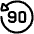 Button Go Backward 90 Icon from Plump Line Set