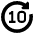Button Go Forward 10 icon - Free transparent PNG, SVG. No sign up needed.