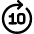 Button Go Forward 10 icon - Free transparent PNG, SVG. No sign up needed.