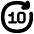 Button Go Forward 10 icon - Free transparent PNG, SVG. No sign up needed.