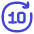 Button Go Forward 10 icon - Free transparent PNG, SVG. No sign up needed.