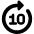 Button Go Forward 10 icon - Free transparent PNG, SVG. No sign up needed.