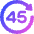 Button Go Forward 45 Icon from Plump Gradient Set