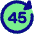 Button Go Forward 45 Icon from Core Pop Set