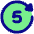 Button Go Forward 5 Icon from Plump Pop Set