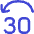 Button Jump Backward 30 Icon from Flex Duo Set