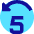 Button Jump Backward 5 Icon from Sharp Pop Set