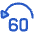 Button Jump Backward 60 Icon from Plump Duo Set