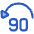 Button Jump Backward 90 Icon from Plump Duo Set