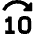 Button Jump Forward 10 Icon from Sharp Remix Set