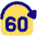 Button Jump Forward 60 Icon from Plump Pop Set