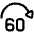 Button Jump Forward 60 Icon from Plump Line Set