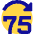 Button Jump Forward 75 Icon from Sharp Pop Set
