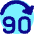 Button Jump Forward 90 Icon from Core Pop Set