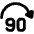 Button Jump Forward 90 Icon from Plump Remix Set