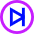 Button Next Circle Icon from Sharp Neon Set