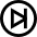 Button Next Circle Icon from Sharp Line Set