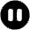 Button Pause Circle Icon from Plump Solid Set